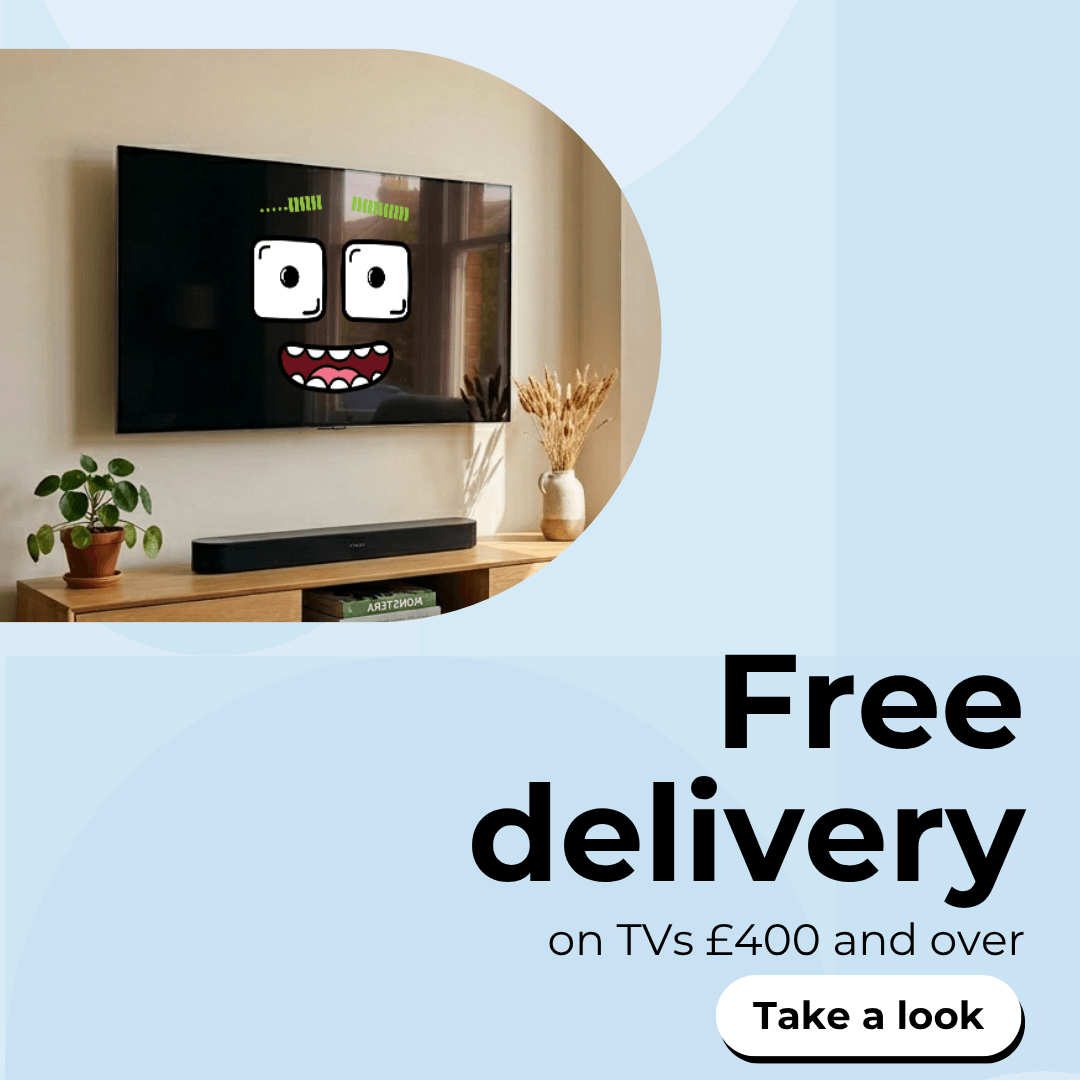 Free delivery on TVs £400 and over
